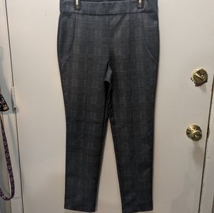 Women's Jones New York Trousers Grey Plaid Size L